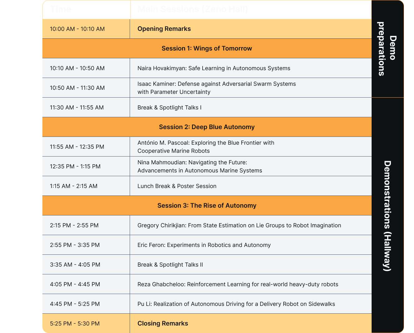 WCIT2024/DigiTec schedule