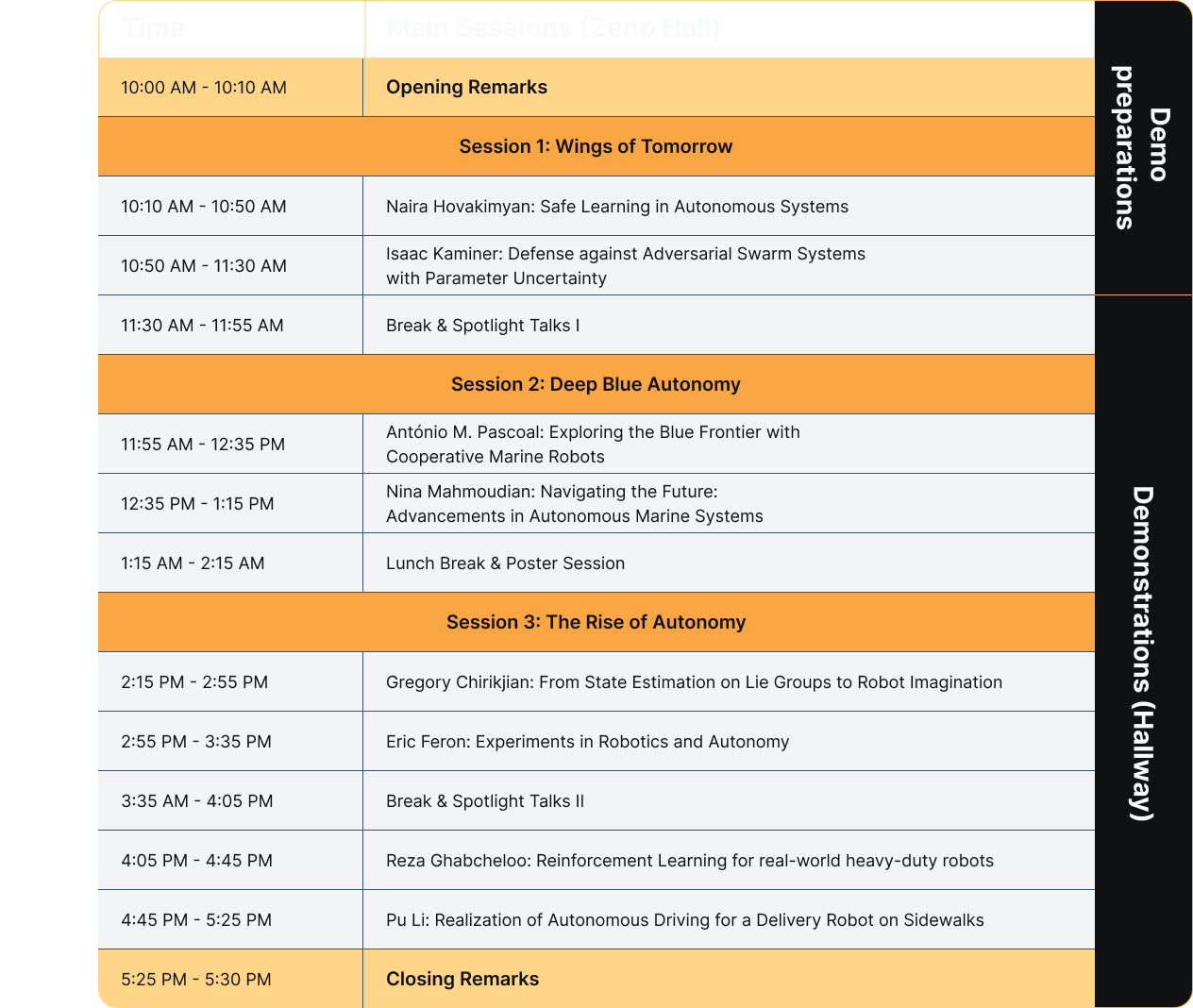 WCIT2024/DigiTec schedule